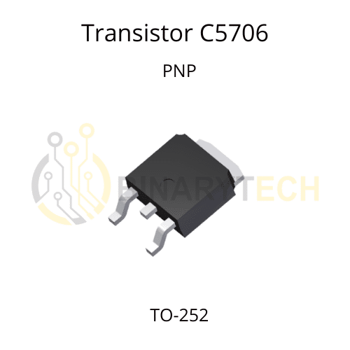 ترانزستور ثنائي القطبية PNP ONSEMI، C5706 50V 5A TO-252 SMD