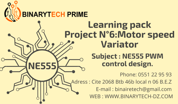 kit Speed variateur moteur NE555 DIY Project 6