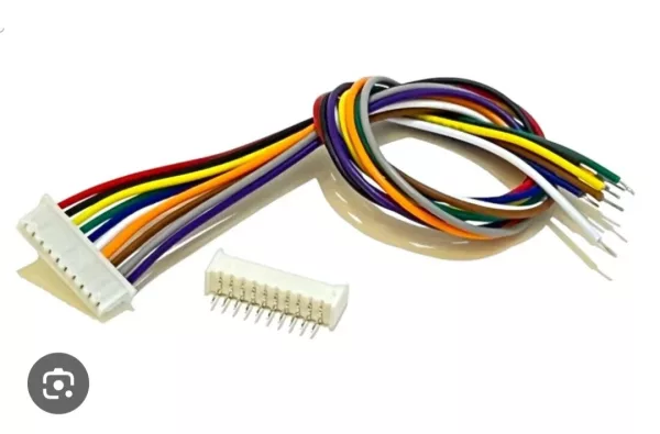 كابل موصل JST XH2.54 26AWG ذكر/أنثى 20cm - 10 دبابيس