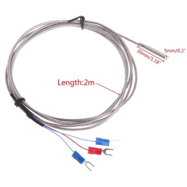Capteur de température PT100 thermocouple 2m