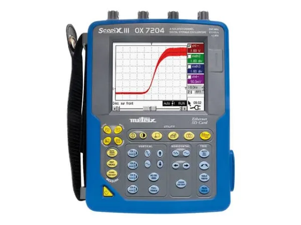 Oscilloscope numérique De table, portable Metrix série Scopix III, 4 voies, 200MHz