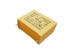 مكثف فيلم بولي بروبيلين ممعدن JIMSON، MKP 1uF 275VAC X2 ±10% 27.5mm