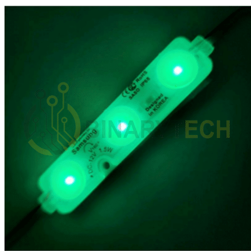 وحدة LED من Samsung 12V SMD2835 5054 5730 مقاومة للماء 3LED 1.5W أخضر
