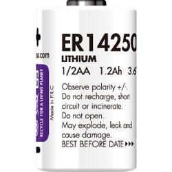 UNIROSS ER14250 Lithium Battery 1.2AH 3.6V 1/2LR06
