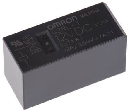 Relais Omron G2RL 12VDC 24VDC 250VAC - 24VDC 2 contacte 8A