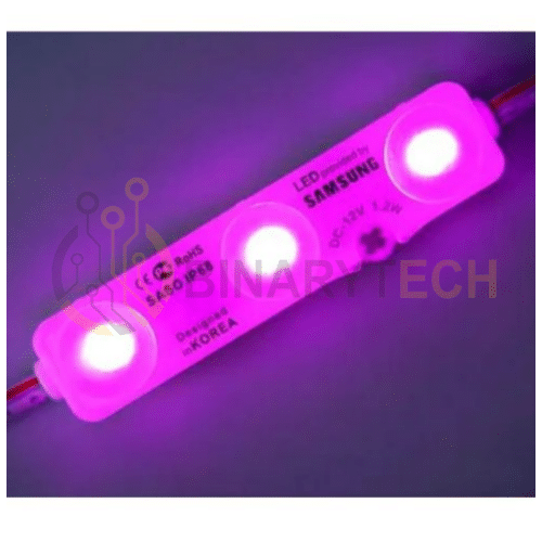 وحدة LED من Samsung 12V SMD2835 5054 5730 مقاومة للماء 3LED 1.5W وردي