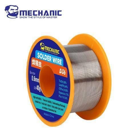 سلك لحام قصدير MECHANIC، DS6 40g 0.5mm