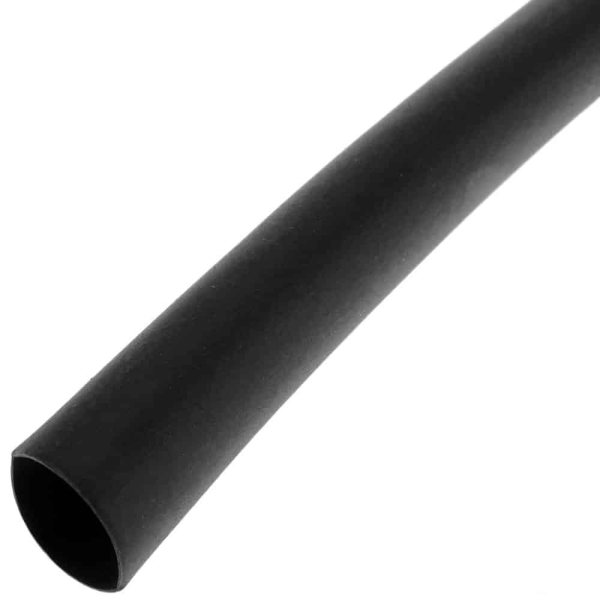 Gaine thermorétractable par mètre 2:1, 5mm 1 mètre noir