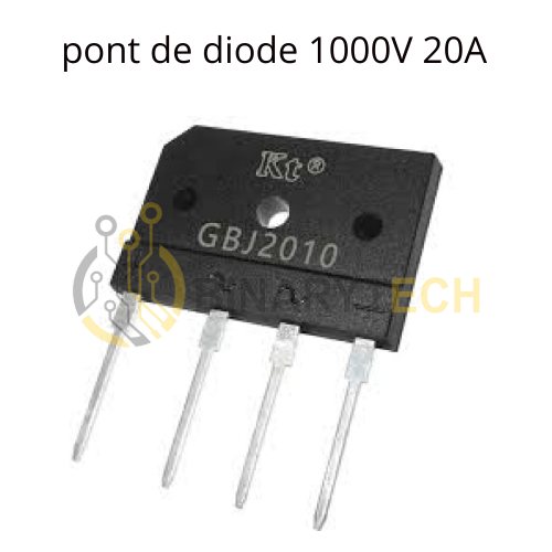 GBJ2010 جسر ديودات أحادي الطور قياسي 1kV 20A