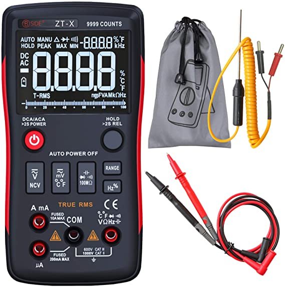 Multimètre numérique auto-range True RMS AC/DC