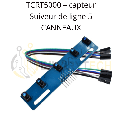 TCRT5000 – capteur Suiveur de ligne 5 CANNEAUX