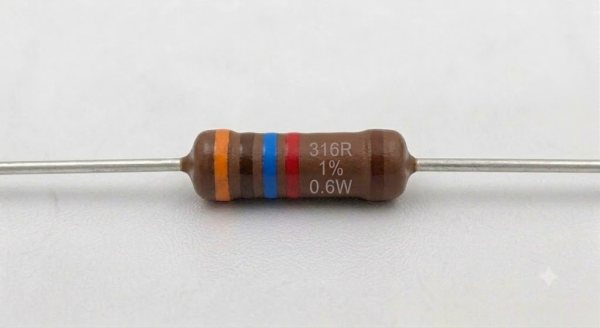Résistances 0207 ( 0.6W ) 1% - 316R