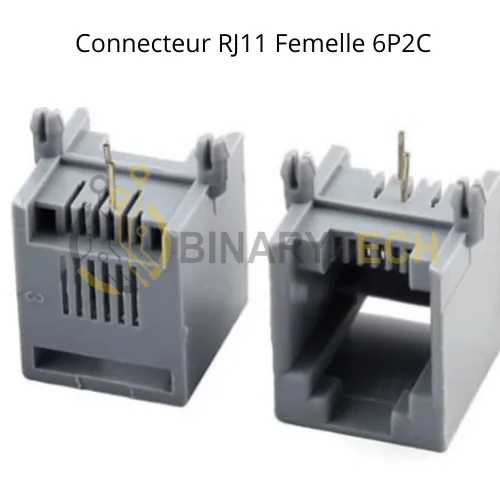 Connecteur RJ11 Femelle 6P2C