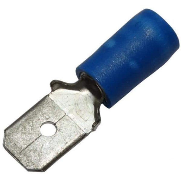 طرف كبس مسطح 8mm 2.5mm² ذكر - أزرق