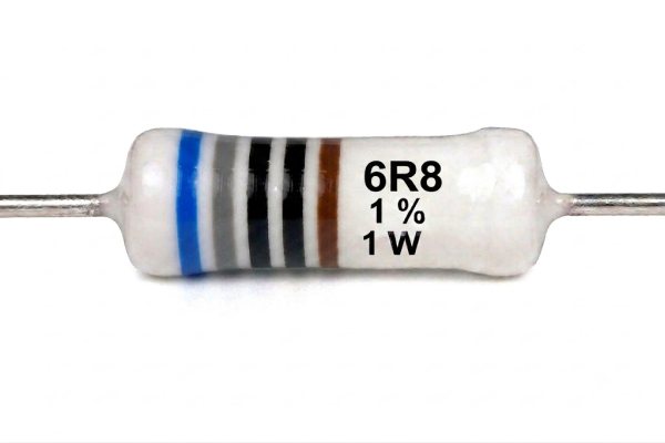 Résistances 6R8 1W 1%
