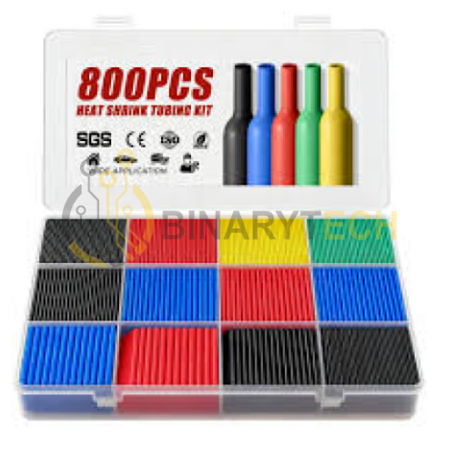 أنبوب انكماش حراري من 1mm إلى 10mm 800 قطعة