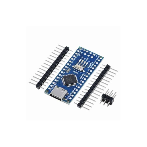 لوحة تطوير متوافقة مع Arduino NANO بمنفذ USB Type-C، دبابيس غير ملحومة