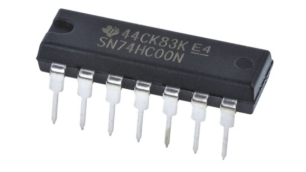Circuit intégré Porte logique TTL Texas instruments, SN74HC00N DIP-14 HT
