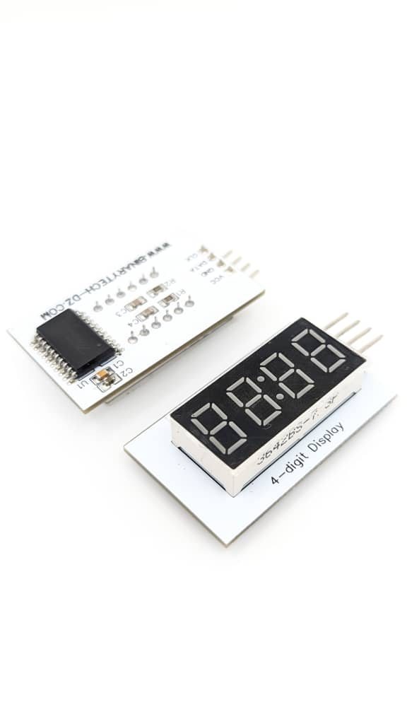 Module afficheur 7 segments 4 digits BINARYTECH, TM1637 interface I2C