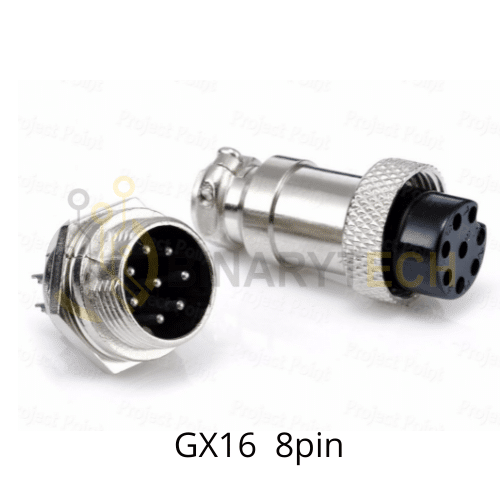 موصل معدني GX16 بـ 8 دبابيس
