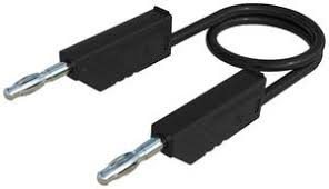 Test Lead with 2mm Banana Plug 20A 30cm Black