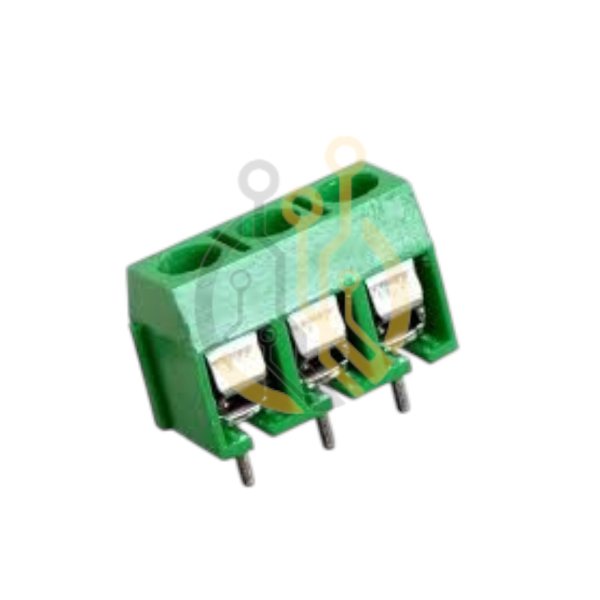 Bornier à vis 3 plots 5.0mm - Vert