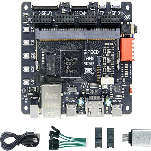 Carte de développement à base du Gowin FPGA Sipeed, Tang primer 20K GW2A-LV18PG256C8/I7