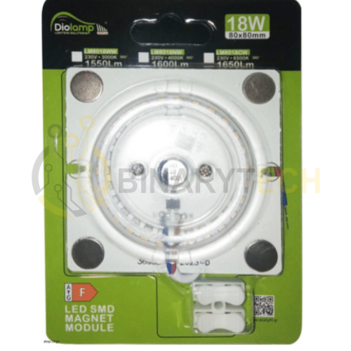 وحدة LED SMD 18W 230V AC 1600LM 160° 4000K Ra80 LM8018NW
