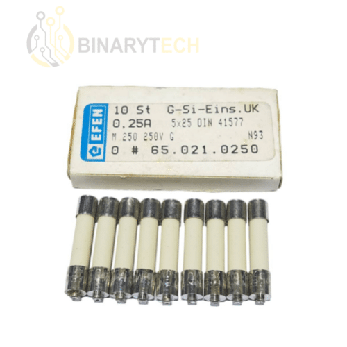 فيوز سيراميكي 5x25mm من EFEN UK، M 250mA / 0.25A 250VAC (10 قطع)