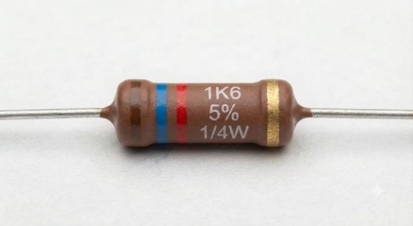 Résistances 1/4W 5% - 1K6