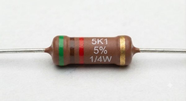 Résistances 1/4W 5% - 5K1