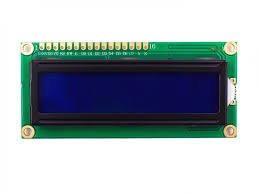 شاشة عرض LCD1602A أبجدية رقمية، 8bit 16 دبوس بإضاءة خلفية زرقاء