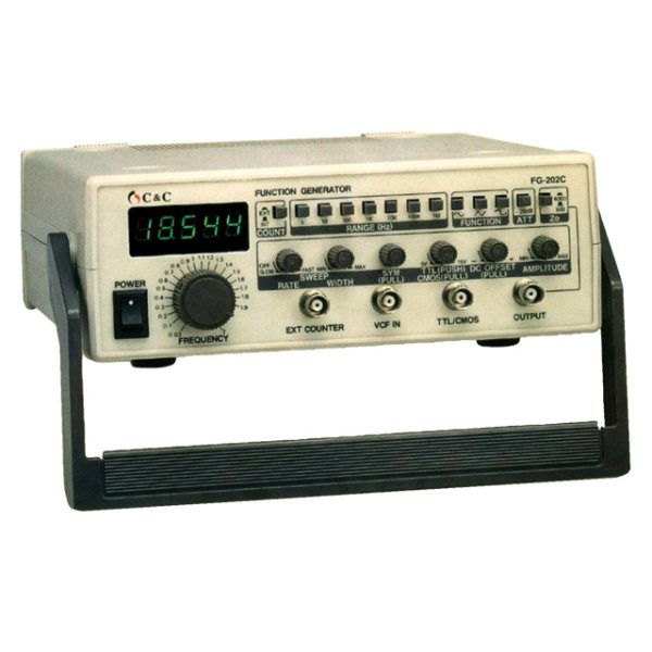 C&C FG-202C Function Generator 2MHz 7 Ranges with Frequency Meter