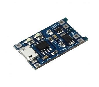 Module de charge de batterie lithium Li-Po avec protection courant ovp, TP4056 USB Micro 1A