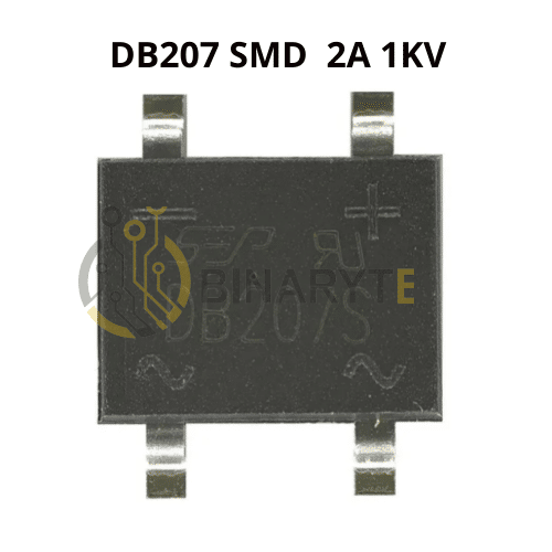 DB207S جسر تقويم أحادي الطور قياسي 1kV 2A SMD DB-S