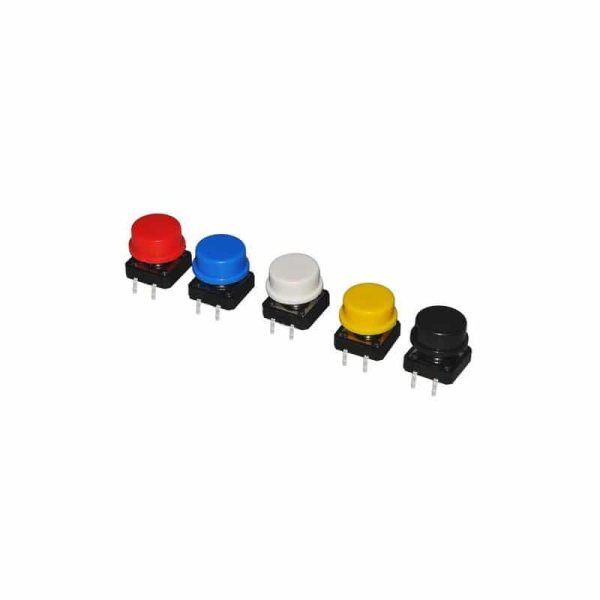 Bouton poussoir 12x12mm avec couvercle