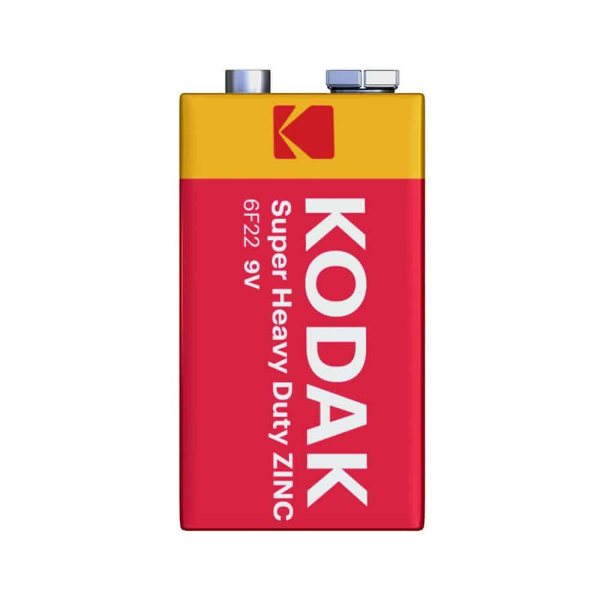 بطارية 9V 6F22 KODAK Super Heavy Duty ZINC