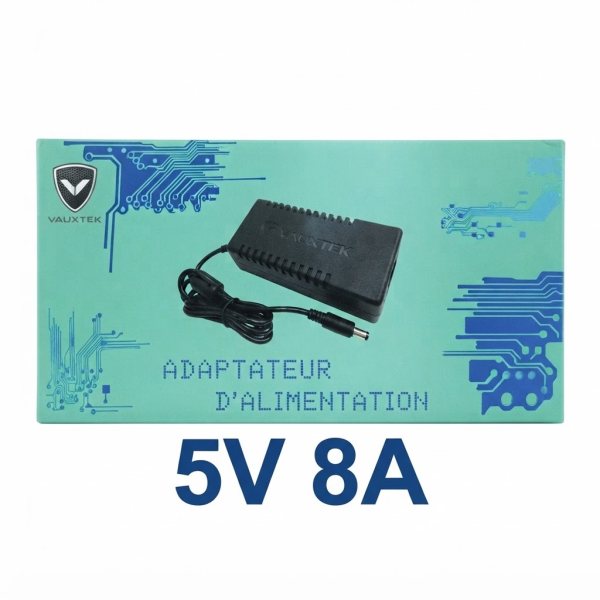 Adaptateur VAUXTECH 5VDC 8A