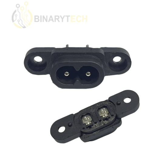 Prise d'alimentation à 2 bornes, IEC320 C8 noir AC 250V 2.5A