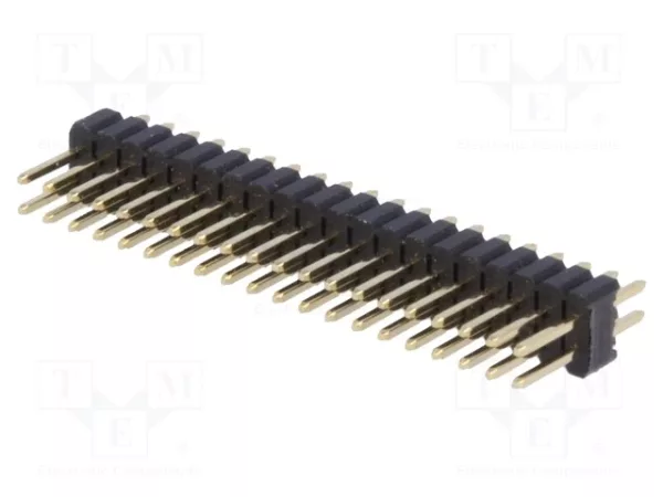 شريط دبابيس 2x20 دبوس مزدوج P=1.27mm ذكر