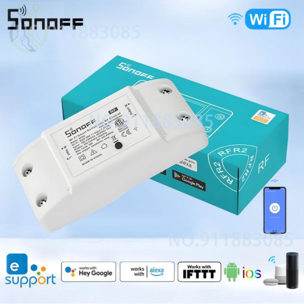 وحدة مفتاح تبديل Wi-Fi و433MHz Sonoff Basic RFR2