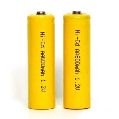 بطارية Ni-Cd AA 1.2V 600mAh قابلة للشحن
