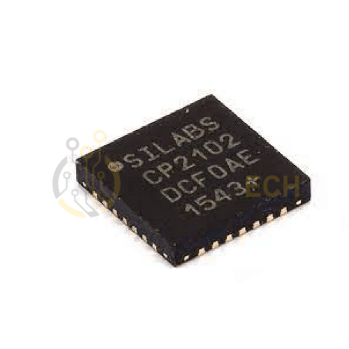 Circuit intégré d'interface de contrôleur d'E/S USB to UART Bridge Silicon Labs, CP2102-GM