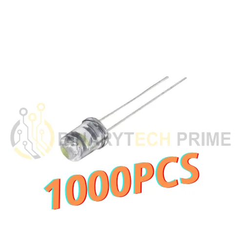 LED haute luminosité plat 5mm 1000pcs Blanc