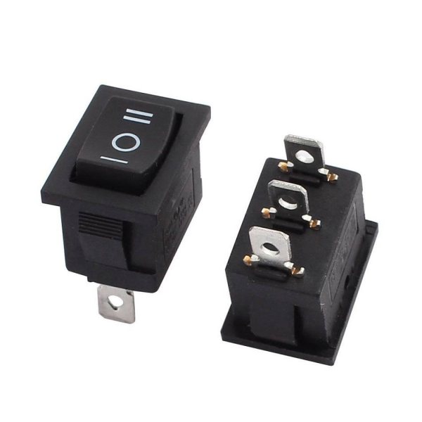 Interrupteur SPDT ON/OFF/ON 18.5mm/15mm 6A 250VAC