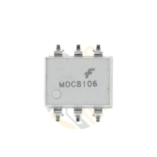 عازل ضوئي بخرج ترانزستور MOC8106 بجهد 4170Vrms، قناة واحدة، 6 دبابيس SMD
