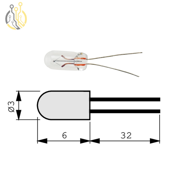 مصباح متوهج Oshino Lamps 12V, 720W, 60mA, طرف سلكي