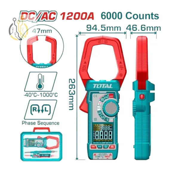 PINCE AMPERMETRIQUE 1200A TMT7610002 TOTAL