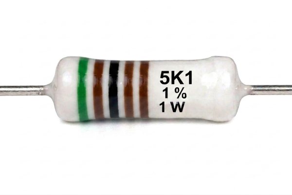 Résistances 5K1 1% 1W