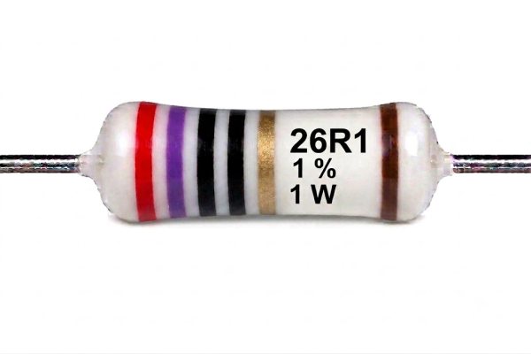 Résistances 1W 1% - 26R1
